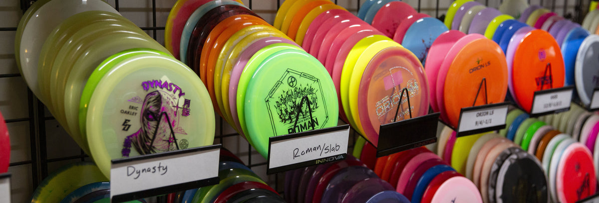 Selection of Discraft disc golf discs available at Flexline Discs.