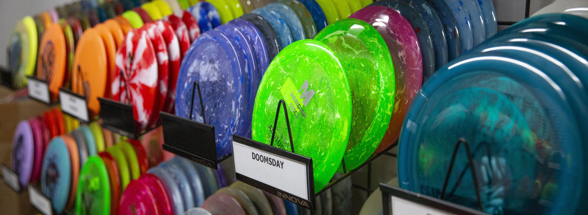 Selection of collectible disc golf discs available at Flexline Discs.