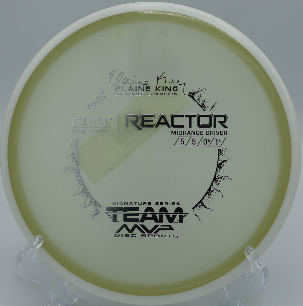MVP Neutron Reactor midrange flying straight down the fairway at The Sinks Disc Golf Course in Chattanooga, Tennessee