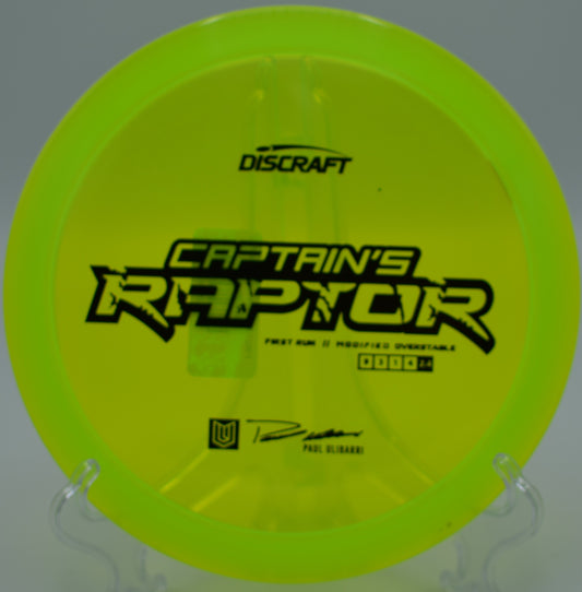 FIRST RUN CAPTAINS RAPTOR