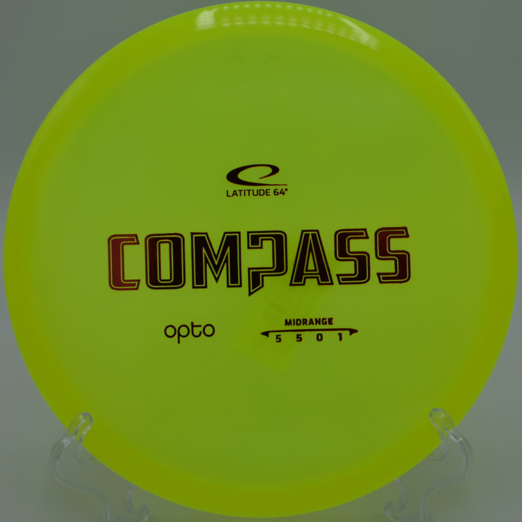 Latitude 64 Opto Compass – Straight-flying midrange for tunnel shots at Waller Mill Park Disc Golf Course in Williamsburg, Virginia.


