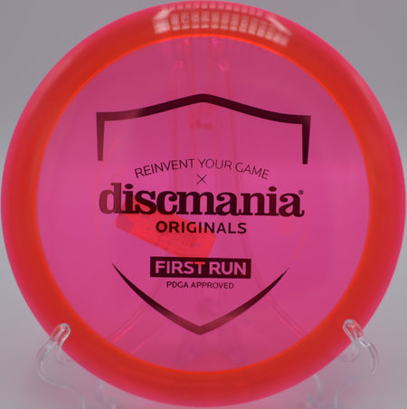 Discmania C-Line CD1 control driver gliding straight with reliable fade at Maple Hill Disc Golf Course in Leicester, Massachusetts.